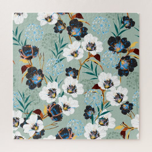 Puzzle Flore Botanique Vintage (Vertical)