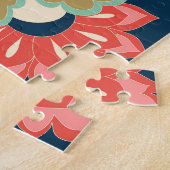 Puzzle Flore colorée Folk : Main tirée (Côté)