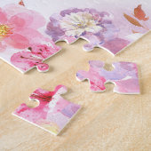 Puzzle Flore D'Aquarelle, Mon Âme Trouve Le Repos - Ps 62 (Côté)