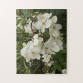 Puzzle Flore de Bégonia blanche tropicale (Vertical)