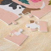 Puzzle Flore de chiens de Basset Hound (Côté)