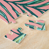 Puzzle Flore de la jungle tropicale : Palm Feuille Motif (Côté)