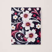 Puzzle Flore Motif mignon Fleurs blanches (Vertical)