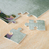 Puzzle Flore Sibérienne Husky Chien Sur Vert (Côté)