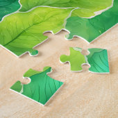 Puzzle Flore Verte Avec Feuilles D'Automne (Côté)