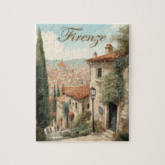 Puzzle Florence d'inspiration vintage (Vertical)