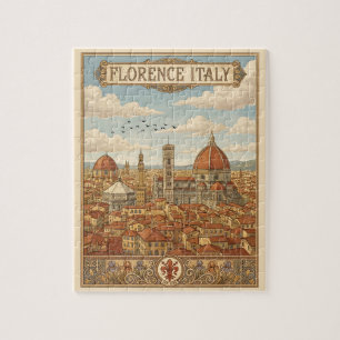Puzzle Florence Italie Voyage Rétro