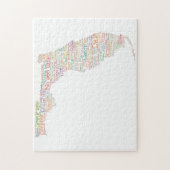 Puzzle Florida USA Slang Word Art Map (Vertical)