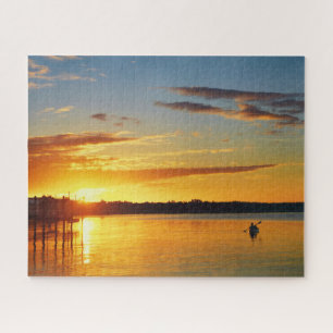 Puzzle Floride Kayaker au coucher du soleil 16x20
