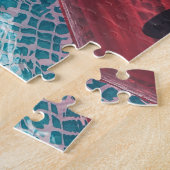 Puzzle Flotte de pastèque dans la piscine (Côté)