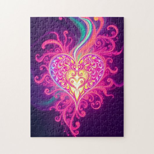 Puzzle Flourishing Heart (Vertical)