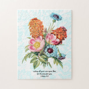 Puzzle Flower Bunth Style vintage