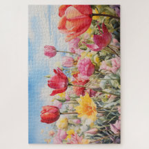 Flower Field Jigsaw Puzzle, 1014 pc. 30"x20"