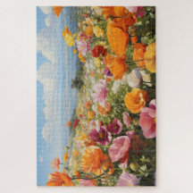 Flower Field Jigsaw Puzzle, 1014 pc. 30"x20"
