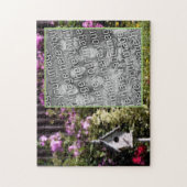 Puzzle Flower Garden Bird House Peinture Ajouter Votre Ph (Vertical)
