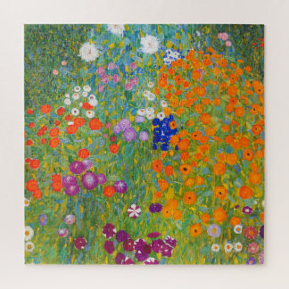 Puzzle Flower Garden by Gustav Klimt