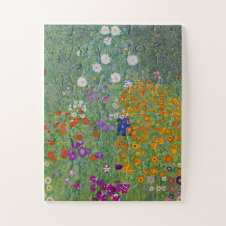 Puzzle Flower Garden by Gustav Klimt