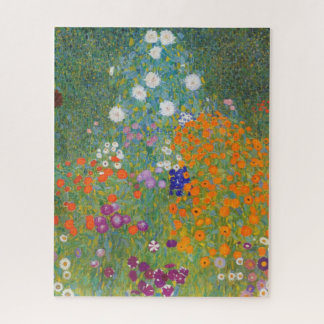 Puzzle Flower Garden by Gustav Klimt