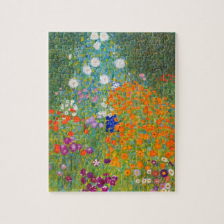 Puzzle Flower Garden by Gustav Klimt