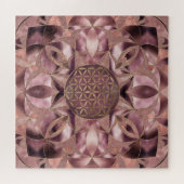 Puzzle Flower of Life Rose (Horizontal)