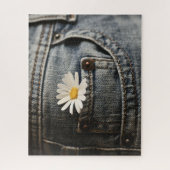 Puzzle Flowers (homonymie) | Daisy in Jeans Pocket (Vertical)