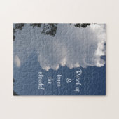 Puzzle Fluffy Clouds blancs et ciel bleu dire (Horizontal)