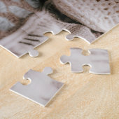 Puzzle Fluffy Puppy Baby boy et faire-part de grossesse (Côté)