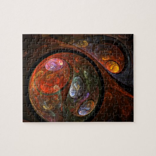 Puzzle Fluide Connection Art Abstrait (Horizontal)