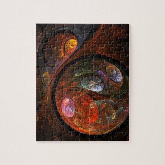 Puzzle Fluide Connection Art Abstrait (Vertical)