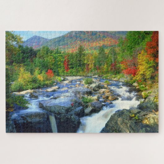Puzzle Flume Falls | Montagnes Adirondack (Horizontal)