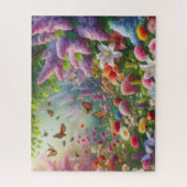 Puzzle Fluttant Floral (Vertical)