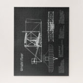 Puzzle Flyer Wright - Plan de dessin du plan d'avion (Vertical)