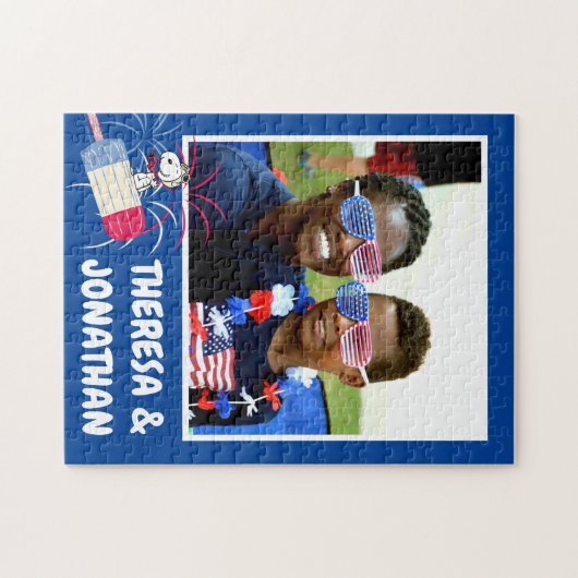 Puzzle Flying Ace Snoopy on Ice Pop (Horizontal)