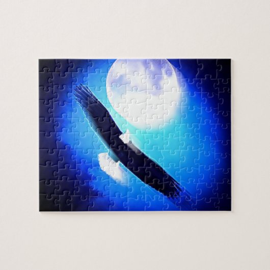 Puzzle Flying Eagle & Moon (Horizontal)