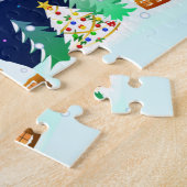 Puzzle Flying Santa Claus with Crescent Moon (Côté)