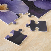 Puzzle Flying Swallow Field of Violet Flowers (Côté)