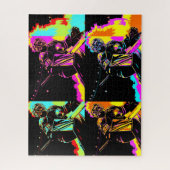 Puzzle Focalisé et prêt - gardien de but de hockey sur gl (Vertical)