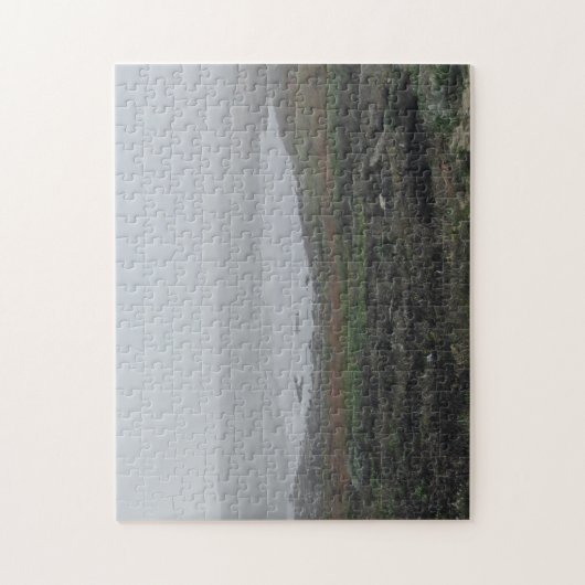 Puzzle Foggy Landcape Inlet Pool Californie Côte Ouest (Vertical)