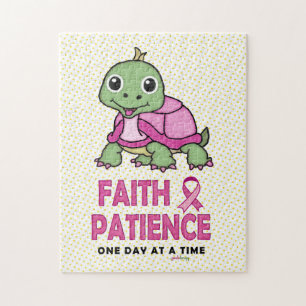 Puzzle Foi une patience : Tortue verte rose de cancer du