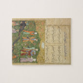 Puzzle Folio 39, scène de jardin d'A, du 'Bustan de Sa'd (Horizontal)