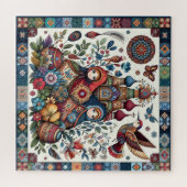 Puzzle Folklore russe Matryoshka Boho Chic Floral (Horizontal)