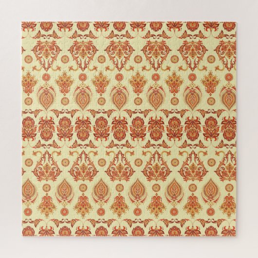 Puzzle Folkloric Batik Floral Motif ethnique (Vertical)