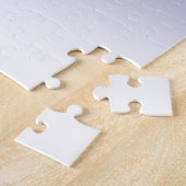 Puzzle Fond de couleur | Dégradé blanc et votre logo (Côté)
