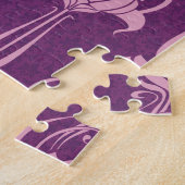 Puzzle Fond d'écran floral violet rose (Côté)