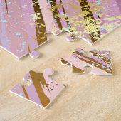 Puzzle Fond rose texturé (Côté)