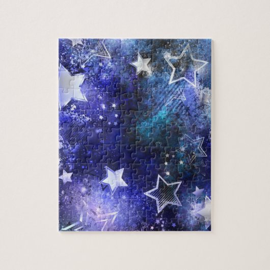 Puzzle Fond spatial avec étoiles (Vertical)