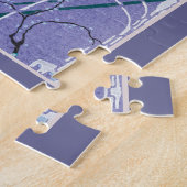 Puzzle Fontaine Art Déco En Bleu (Côté)