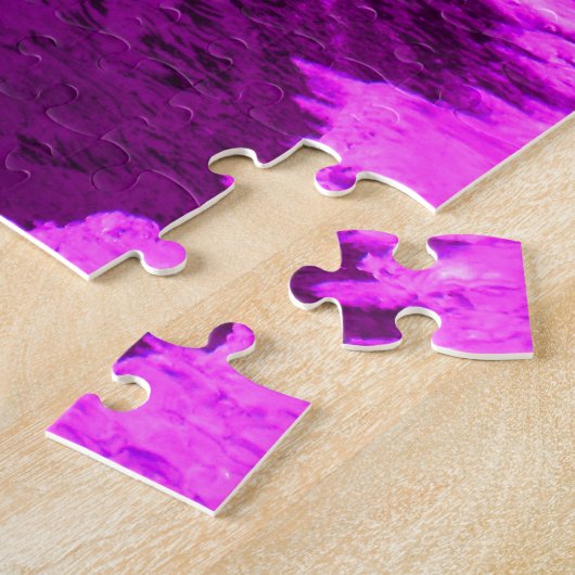 Puzzle Fontaine congelée le soir (Côté)