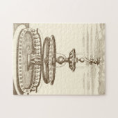 Puzzle Fontaine de cour avec chérub ornemental (Horizontal)