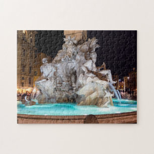 Puzzle Fontaine de Four Rivers Piazza Navona - Rome, Ital